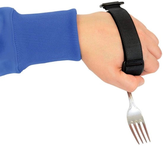 Aiuto per Manica Estensibile - Assistenza per Persone con Difficoltà Motorie - Ausilio per Strette o Contusioni - Supporto per Tremori - Manubrio per Ridurre la Mobilità - Cintura di Sicurezza con D-Ring