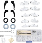35 paia di supporti oculari e 5 paia di coperture antiscivolo - Risolvi i problemi del tuo occhiale con supporti oculari in silicone e strumenti per occhiali