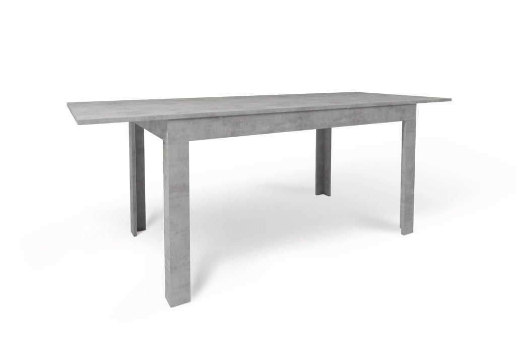 Tavolo Allungabile 140/00x80x75 cm Cemento e Cemento