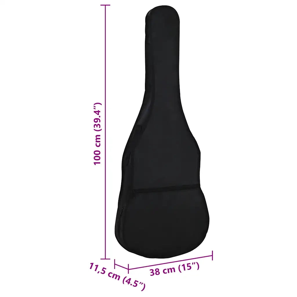 Custodia per Chitarra Classica 4/4 (39") Nera 100x37 cm in Tessuto CFW1772859