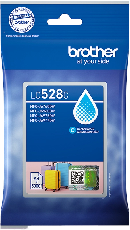 Brother LC528XLC cartuccia d'inchiostro 1 pz Originale Rendimento ultra elevato Ciano