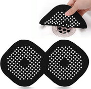 Set di protezione per grondaia in silicone da bagno e cucina - Kit da 2 pezzi Nero Filtro per grondaia
