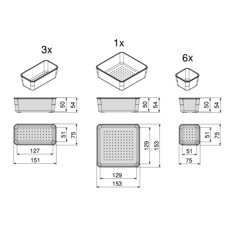 Recycle 1x35lt per il montaggio sul fondo e l'estrazione manuale nel mobile da cucina, Grigio antracite, Tecnoplastica