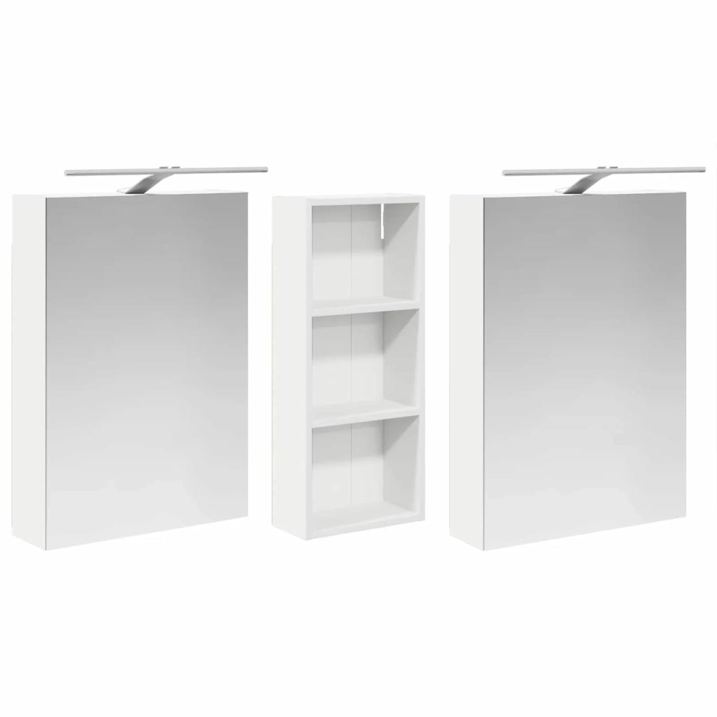 Set di Armadi da Bagno con lo scaffale 3 pcs 130 x 14,5 x 70 cm 3403768