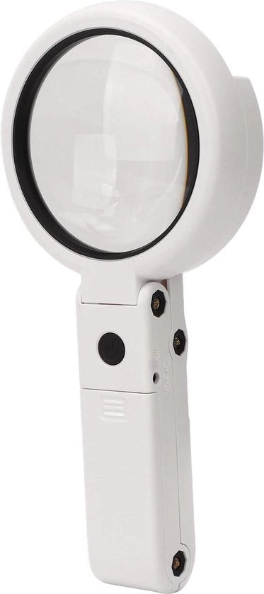 Verglassio da Scrivania con Illuminazione a LED e Base Stabile - Potenza Duplice 11 x 5 Ampliamento - Viso ad Alta Definizione per la lettura
