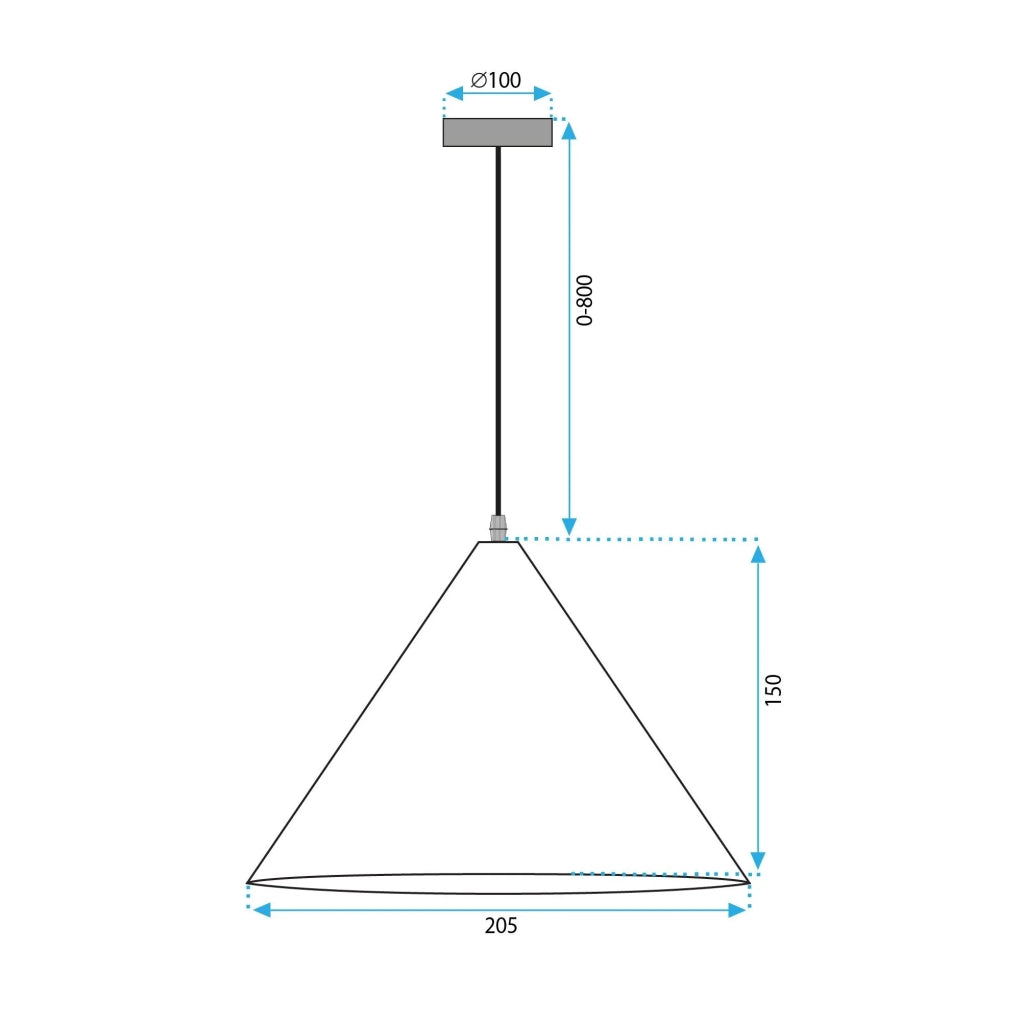 Lampada Da Soffitto APP1443-1CP Dark Wood