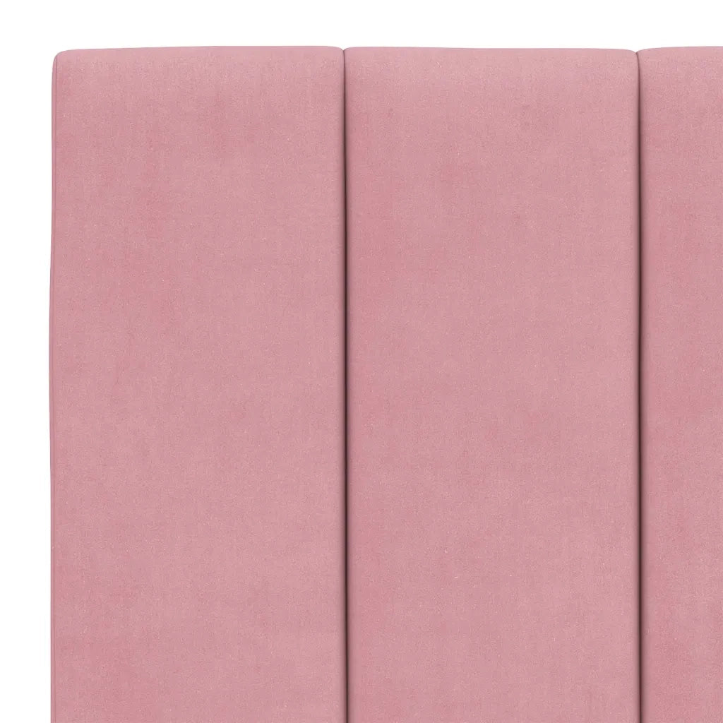 Cuscino Testiera Hanko Rosa 120 cm in Velluto 374666