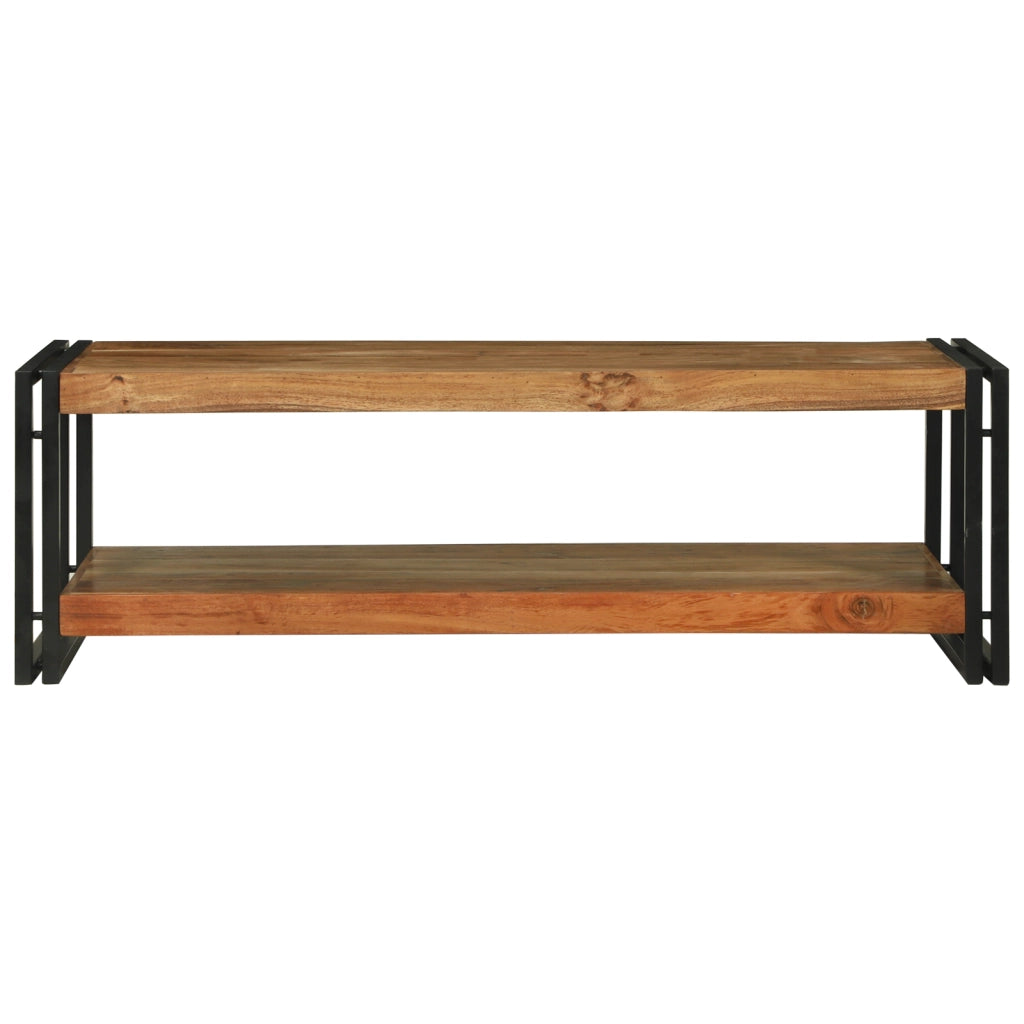 Tavolino da caffÃ¨ 120x50x38 cm in legno massello di acacia