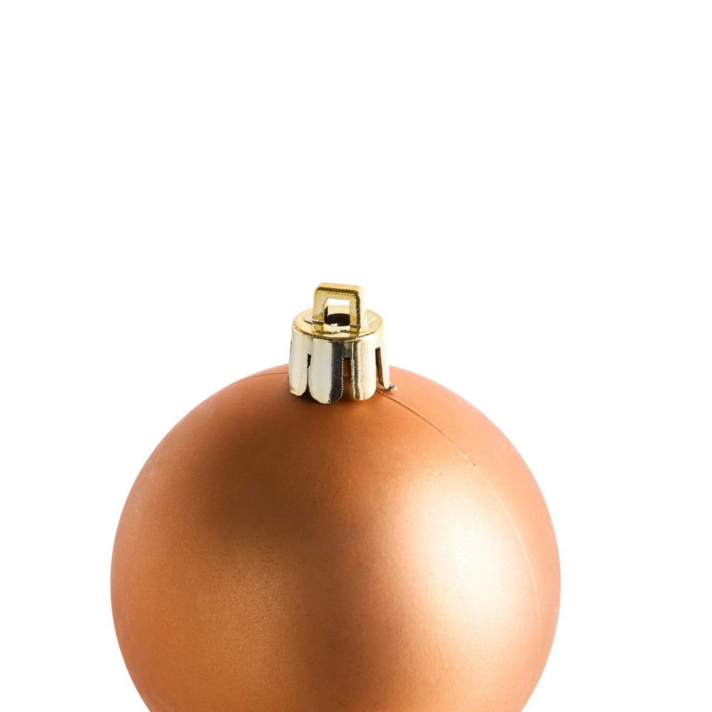 Set di 60 palline di Natale in rame Materiale sintetico Decorazioni da appendere Stile tradizionale Palline di Natale Albero di Natale