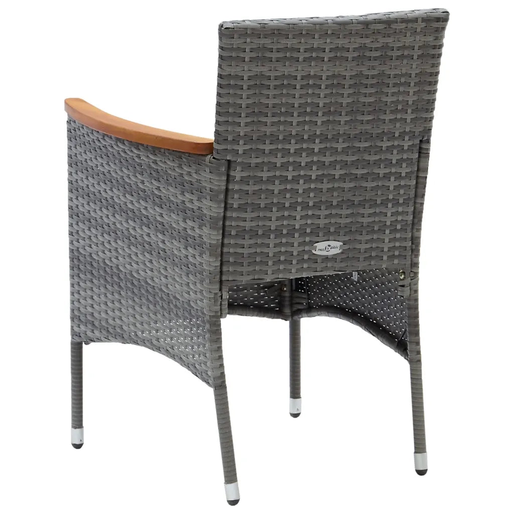 Set Mobili da Pranzo per Giardino 5 pz Grigio 3068740
