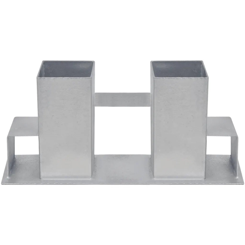 Set Supporti per Legna da Ardere 4 pz in Acciaio Argento CFW3564226