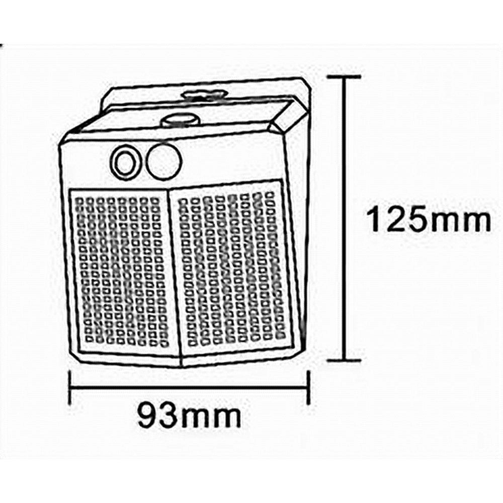Trade Shop - Applique Faretto Solare Da Esterno Con Pannello Sensore Luce 6500k Ip65 Sw2012-f -