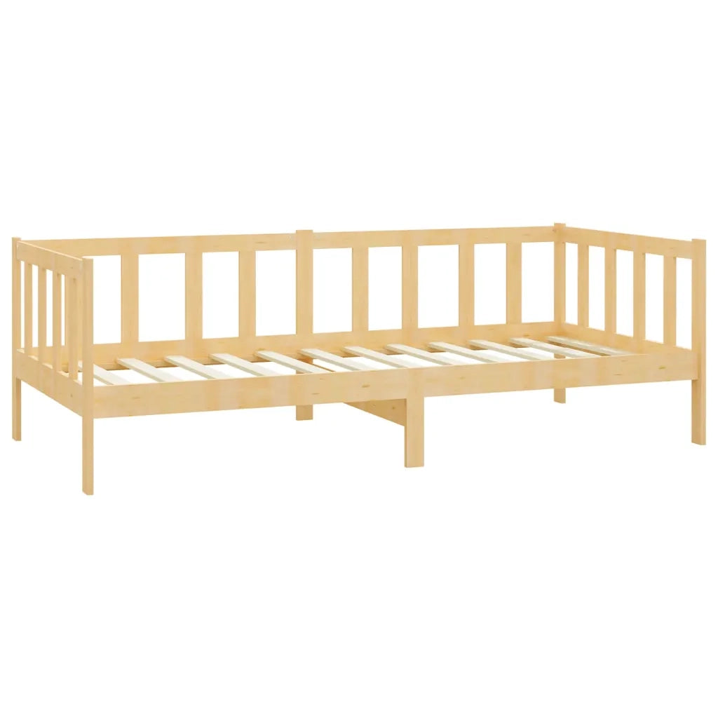 Divano Letto con Materasso 90x200 cm Legno Massello di Pino 3083604