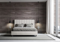 Letto Matrimoniale Francese 140x200 cm con Rete e Contenitore Agueda Bianco