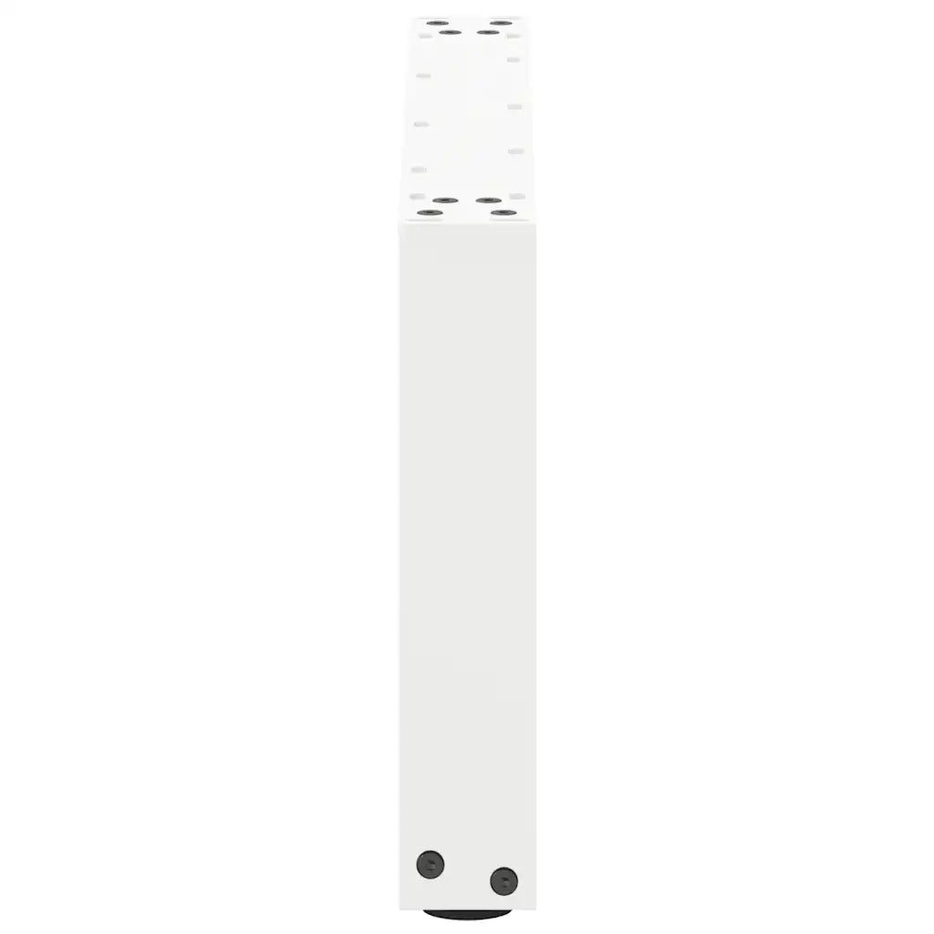Gambe per Tavolino da Caff¨¨ a Forma di U 2 pz-Set di 2 Gamba per Tavolo Bianche 70x(30-31) cm Acciaio 324387