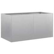 Fioriera | Cassetta per fiori | Vaso 80x40x40 cm in Acciaio Zincato