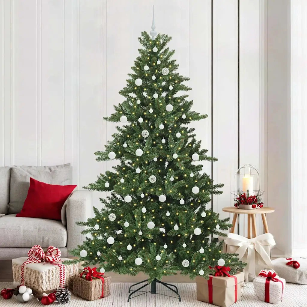 Albero di Natale Artificiale con Rami Pieghevoli Verde 210 cm 3397682