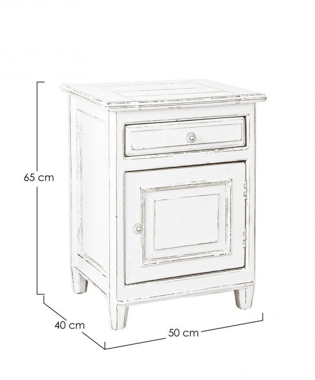 Comodino Colette 1 Anta 1 Cassetto Dx in Legno