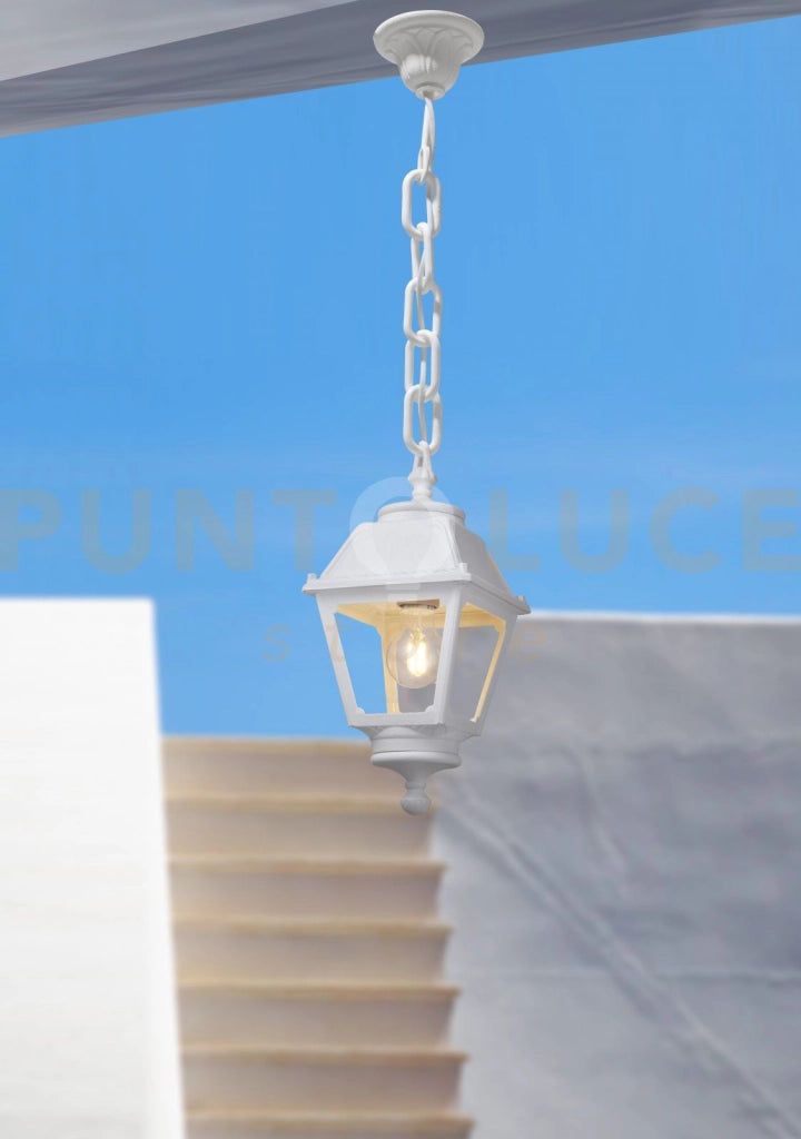 ALBA SOSPENSIONE 1 LUCE ATTACCO E27 BIANCO IP55