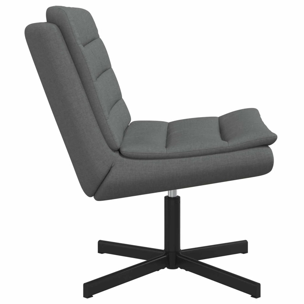 Sedia girevole Grigio scuro 63 x 75 x 76 cm Tessuto 42007351