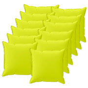 Federa 12 pcs HOUTEN Verde brillante. 50 x 50 cm Poliestere 919197