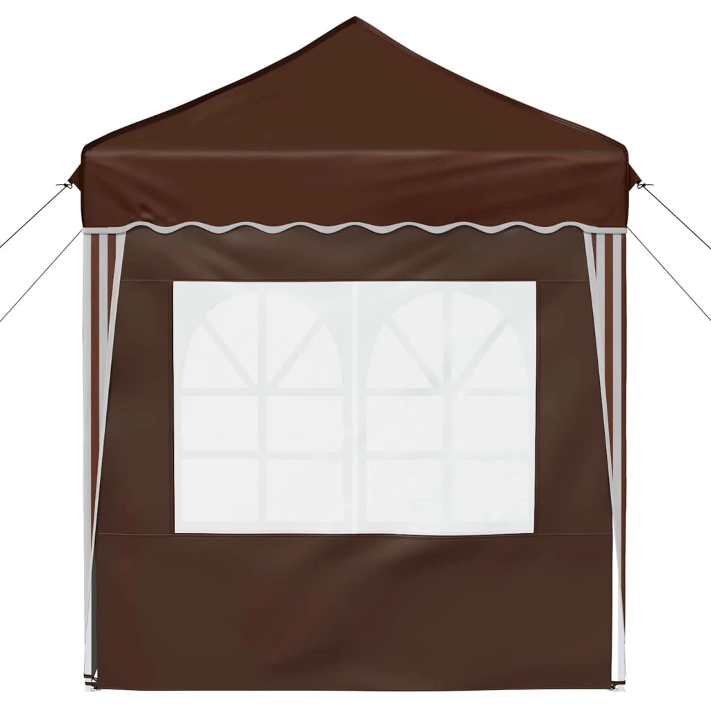 Tenda per feste a pop-up-Gazebo Marrone 195 x 195 x 245 cm 766963