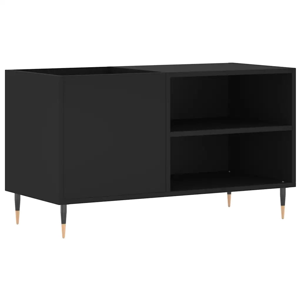 Mobile Porta Dischi Nero 85x38x48 cm in Legno Multistrato CFW9320458