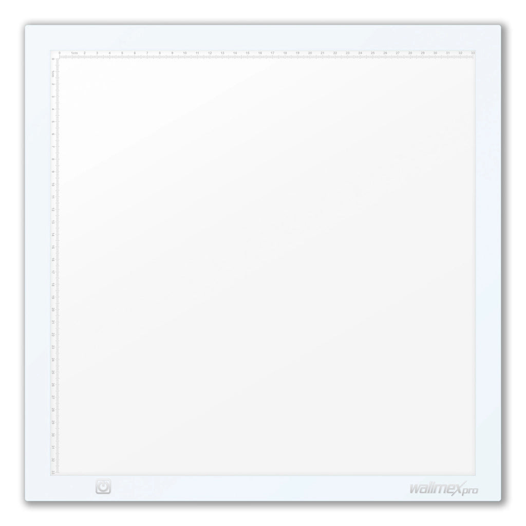 Tavoletta luminosa LED Shining White 380 15 W, Lightpad 38 x 38 cm, dimmerabile, con temperatura di colore 5600 K, per disegno e pittura