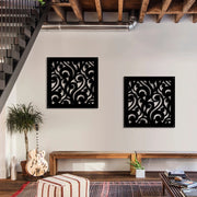 CURL - Pannello in PVC traforato - Parasole Misura: 98x98 cm, Colore: nero