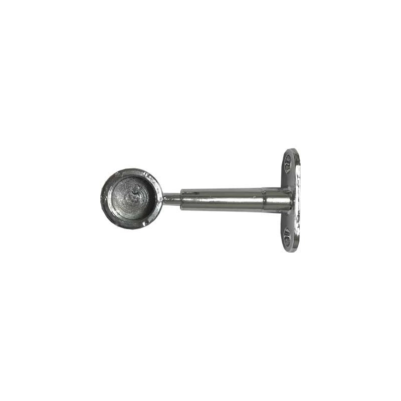 REGGITUBO LATERALE CHIUSO TONDO Ø 18 mm - Cromato - 10 pezzi