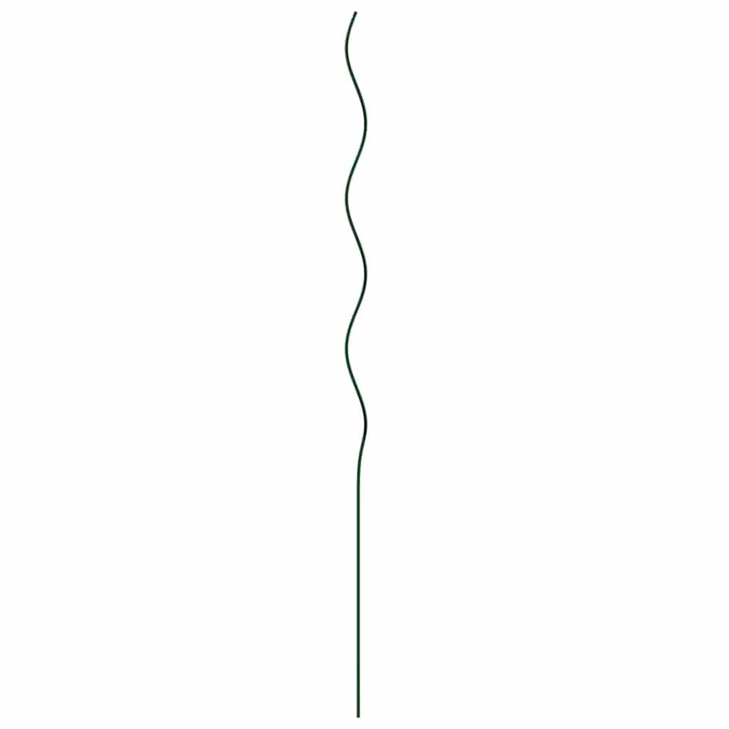 Set di 20 supporti a spirale per piante da esterno minimalisti 110 x 0,6 x 0,6 cm acciaio verde 02_0058235