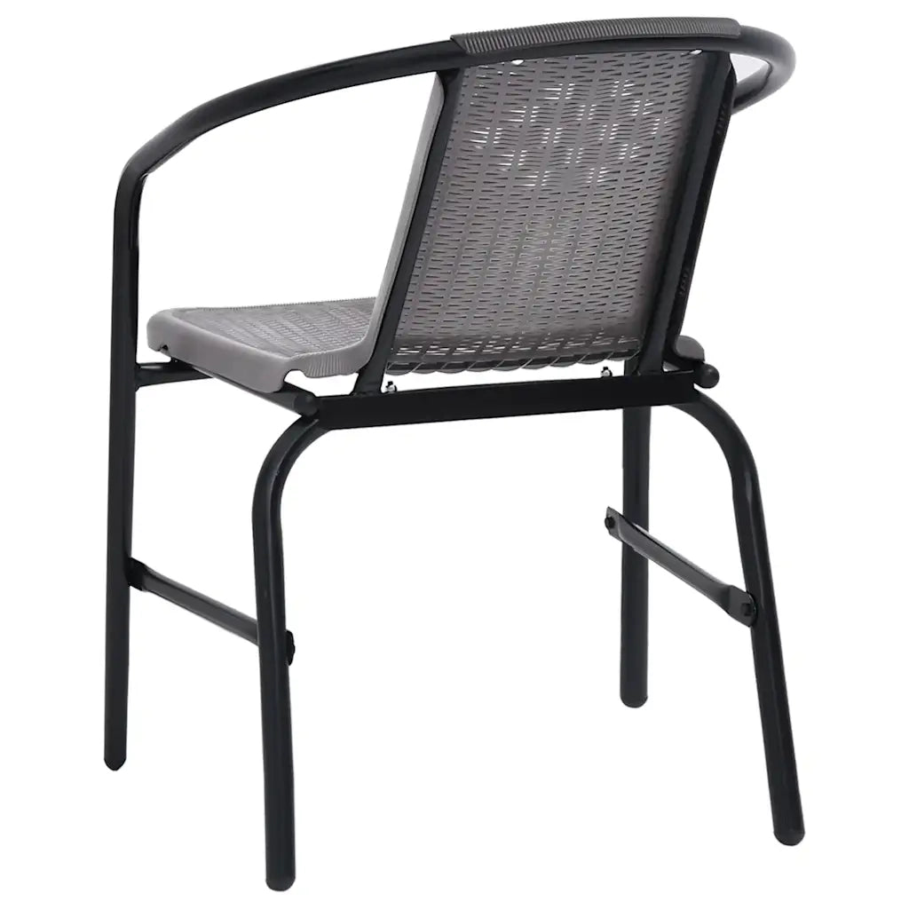 Sedie da Giardino 8 pz | Sedie da Esterno in Plastica Rattan e Acciaio 110 kg