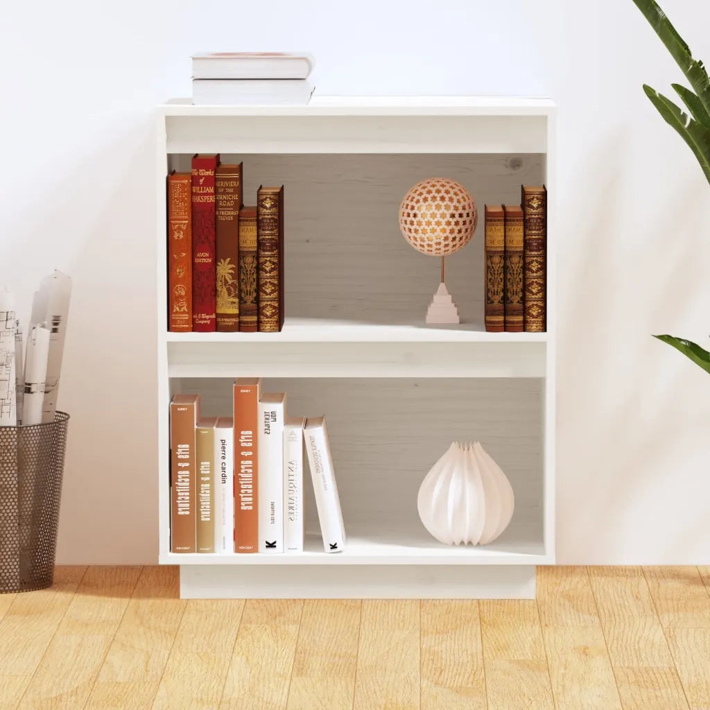 Mobile Consolle | Tavolo d'Ingresso Bianco 60x34x75 cm in Legno Massello di Pino