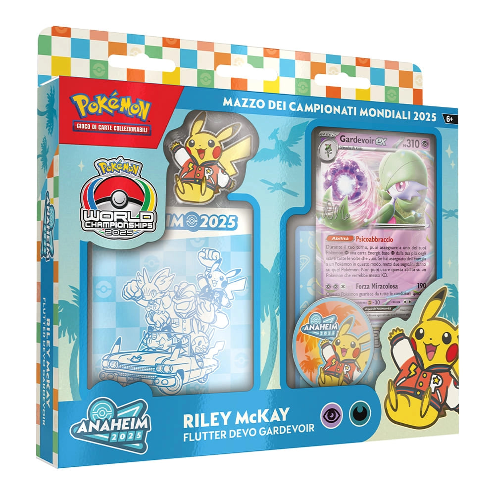Pokemon Mazzo dei campionati mondiali 2025, Flutter Devo Gardevoir  Riley McKay del GCC Pokemon, Eta 6+
