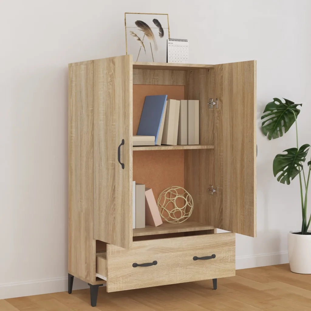 Credenza | Madia | Buffet da pranzo | Armadio da pranzo Rovere Sonoma 70x31x115 cm in Legno Multistrato