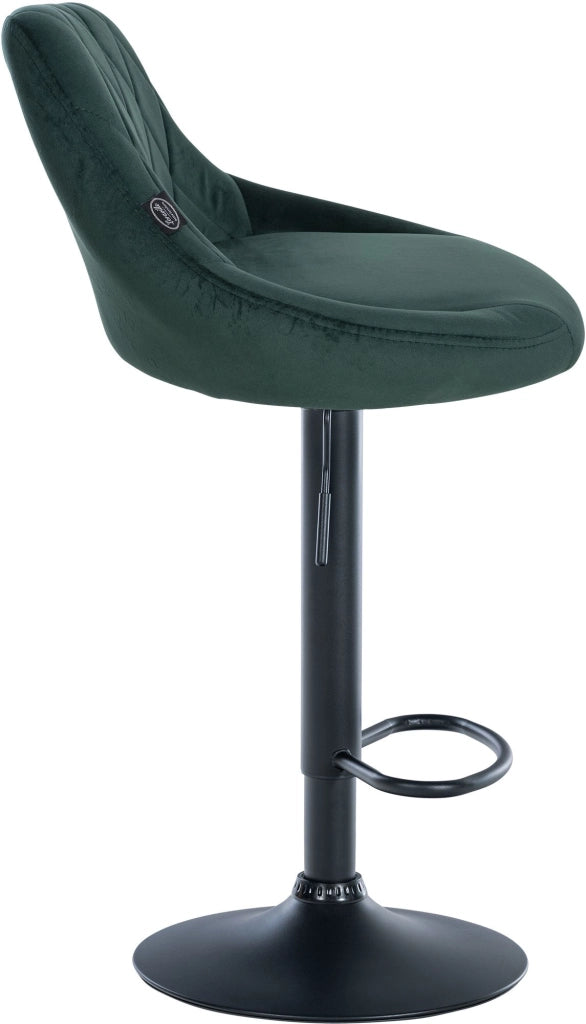 2er Set Barhocker Lazio Samt schwarz