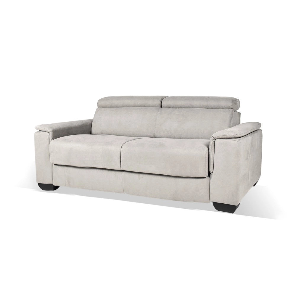Divano letto colore grigio chiaro Mercurio 3 posti 210x94x90H