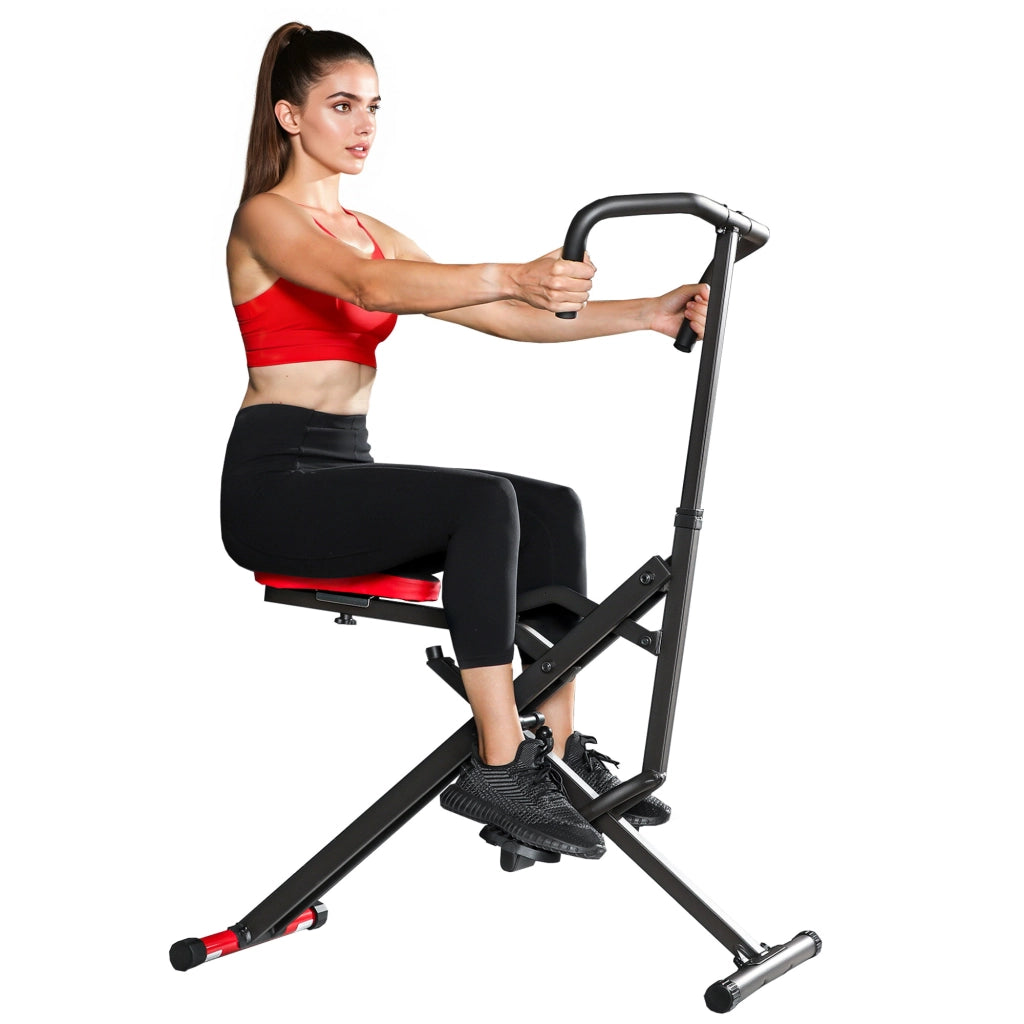 Sedia da allenamento per addominali ¨C zephmum ¨C rosso 57x105x115cm