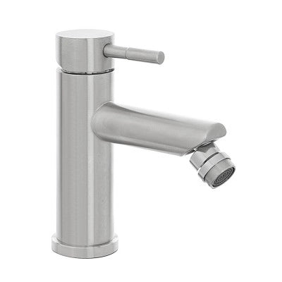 Miscelatore bidet acciaio spazzolato con piletta click-clack  York