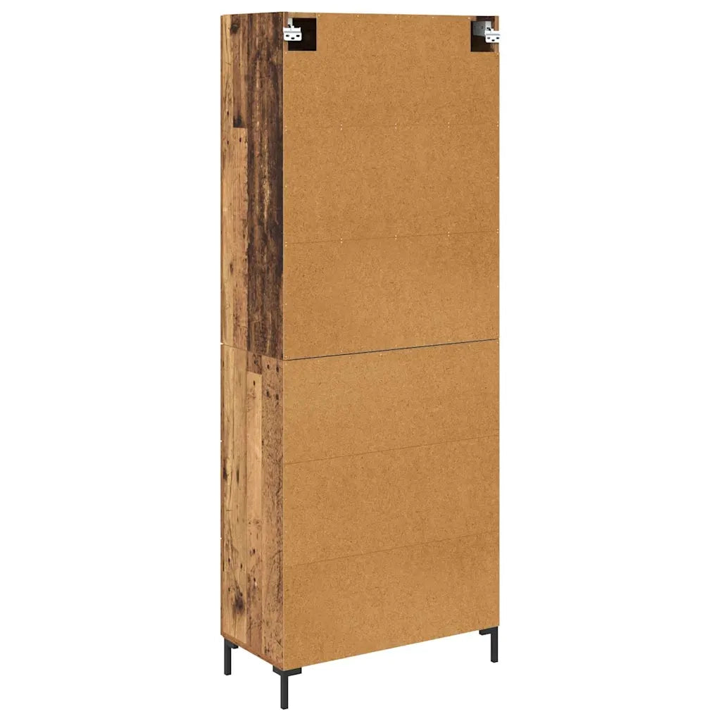 Credenza con cassetto 2 pcs Legno vecchio Legno multistrato