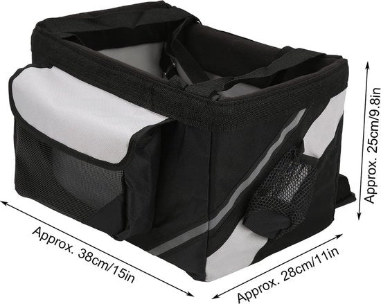 Carrello per cani elettrico - Carrello per cani - Carrello per cani davanti - Carrello per cani con contenitore
