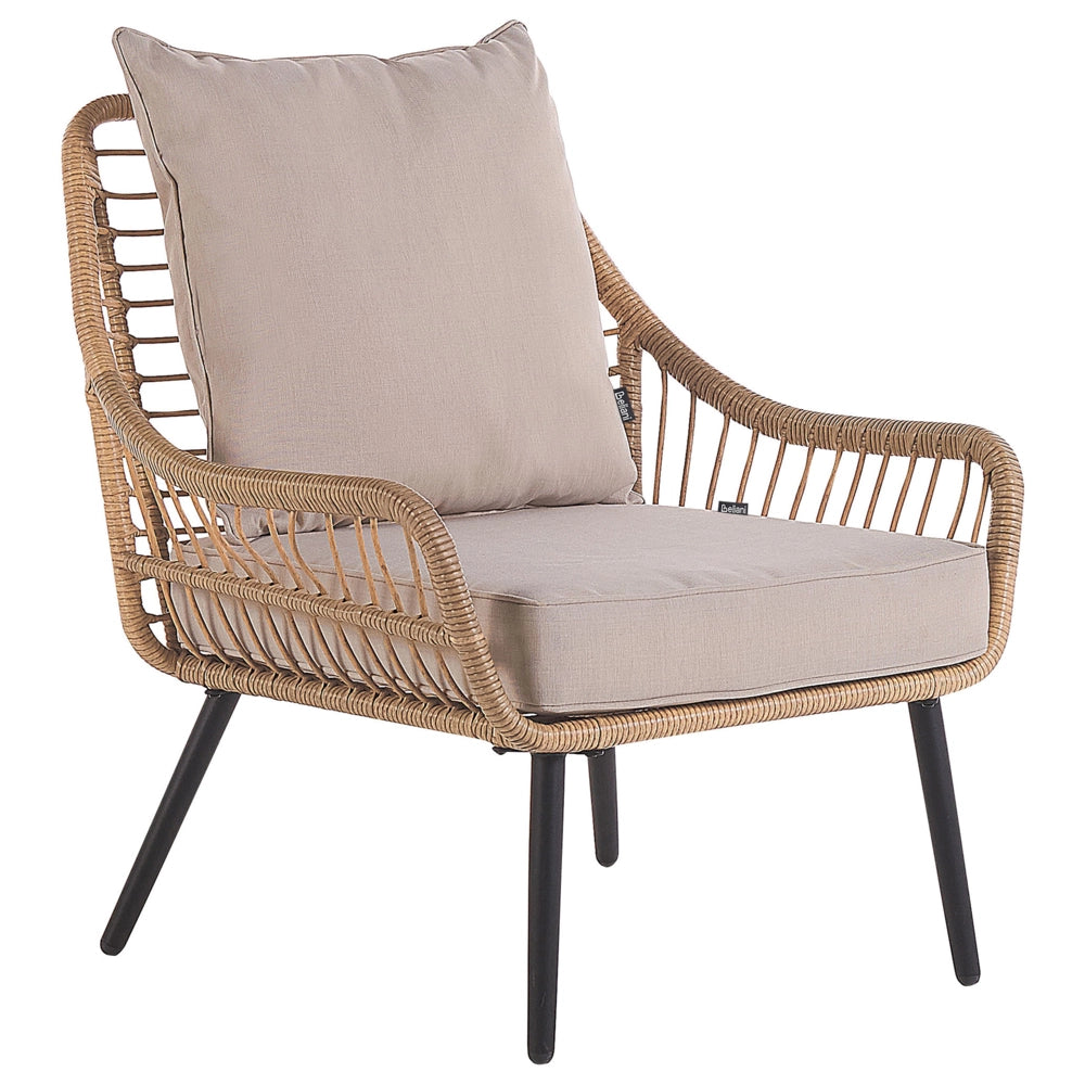 Set di copricuscini per esterni per seduta e schienale Beige UV resistente stile minimalista