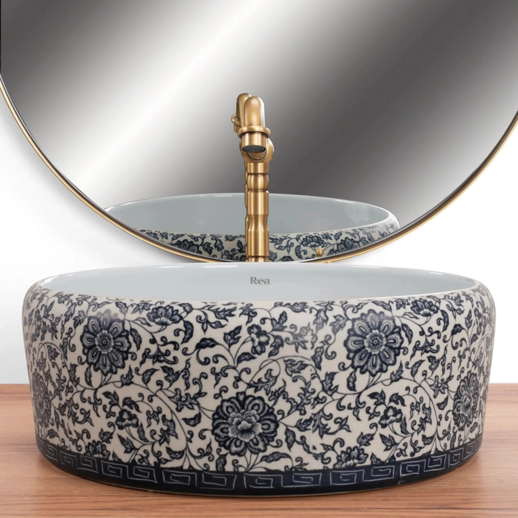 Lavabo Da Appoggio Rea Florisa