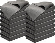 Microvezeldoeki microfibre, 20 pezzi, 30 x 30 cm, senza strisce, per cucina, bagno, vetro, auto.