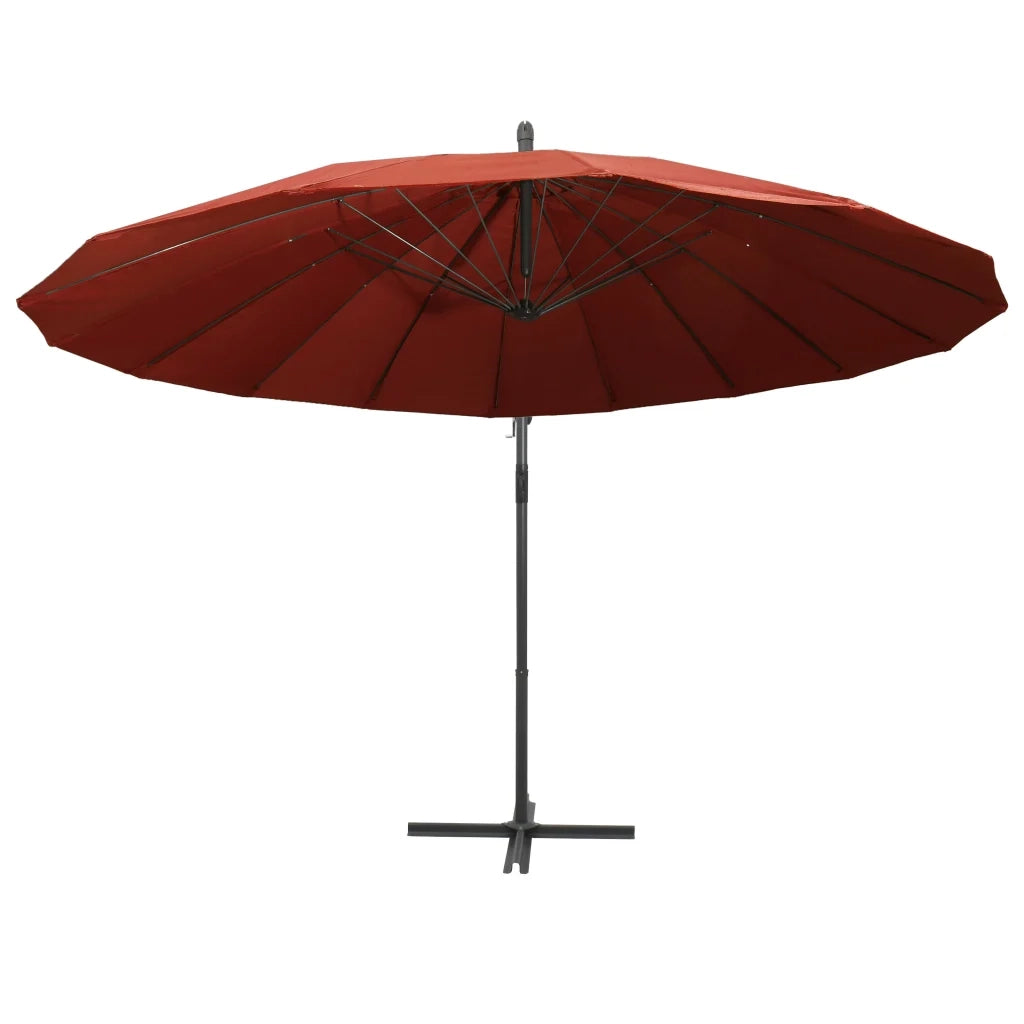 Ombrellone a Sbalzo Terracotta 3 m Palo in Alluminio 47225