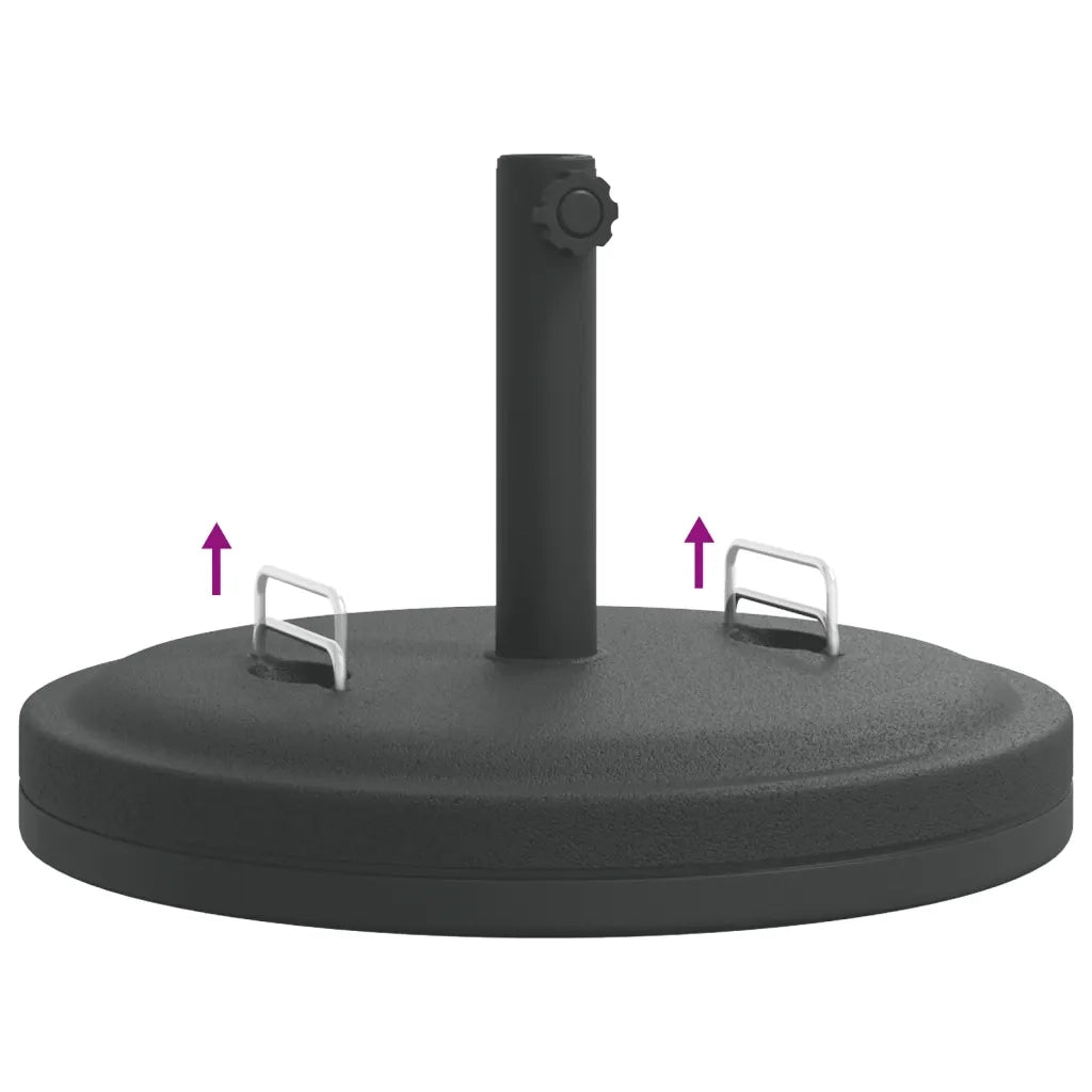 Base per Ombrellone con Manici per Pali ?38/48 mm 25 kg Rotonda CFW6888653