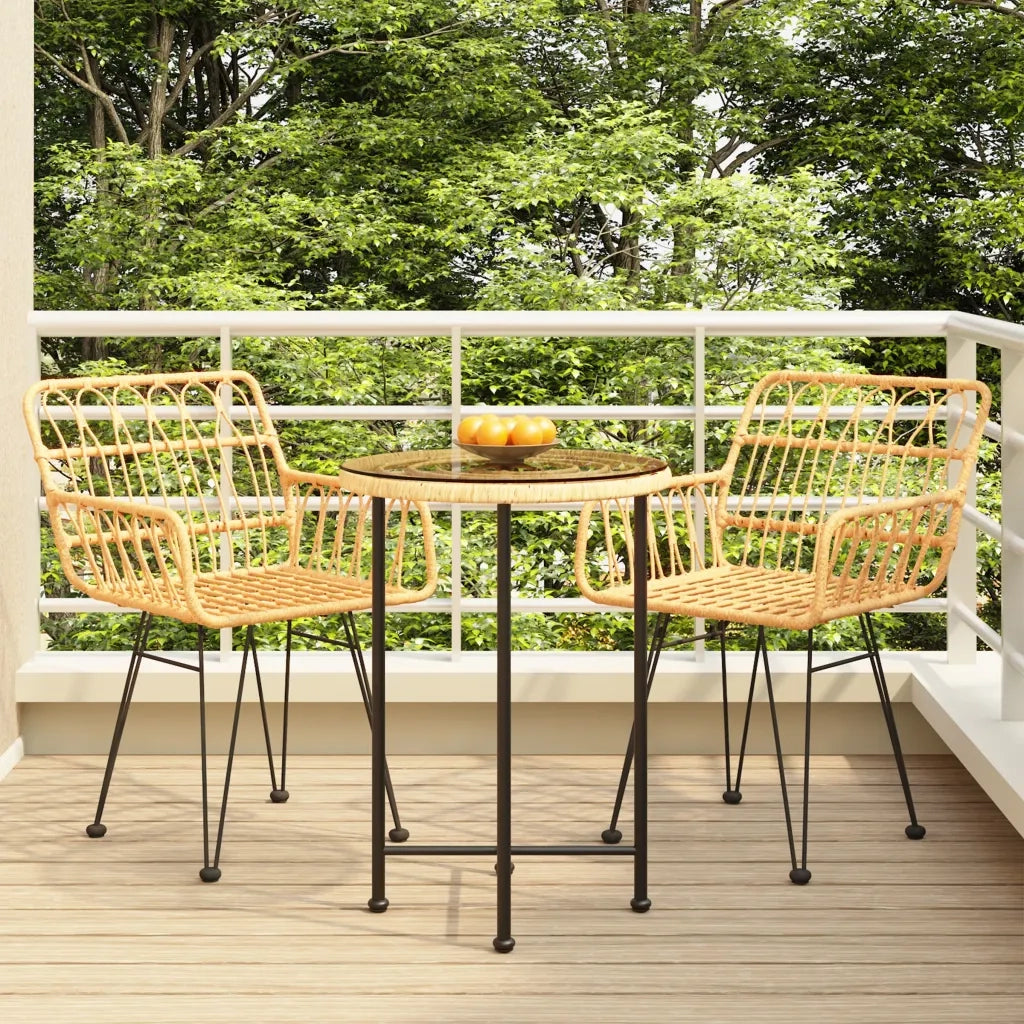 Set da Pranzo da Giardino 3 pz in Polyrattan 3157833