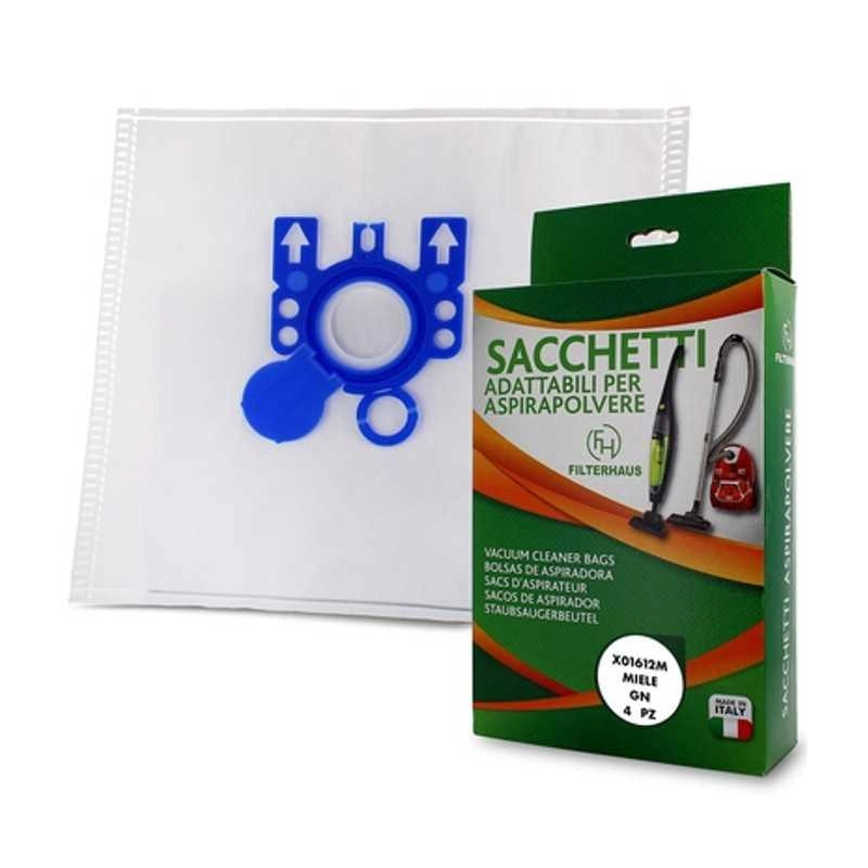 4PZ SACCHETTI MICROFIBRA ASPIRAPOLVERE MIELE GN COMPATIBILI DA S300 A S55 HOOVER - MIELE