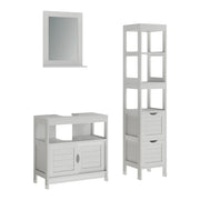 Vicco Set di mobili da bagno Bianco 3 parti