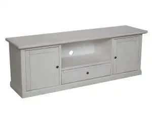 Mobile Porta tv Shabby chic bianco anticato 1 cassetto